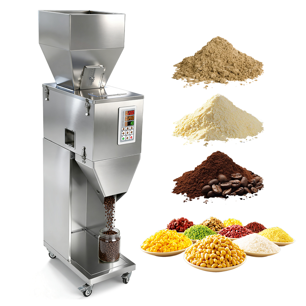 Automatic Weigher for Grain, Nut Snacks, Tea, Sunflower Seeds, Banana Chips, Pet Food – 10-999g Weighing Range, High Accuracy ±0.2g Automatic Weigher for Grain, Nut Snacks, Tea, Sunflower Seeds, Banana Chips, Pet Food – 10-999g Weighing Range, High Accuracy ±0.2g