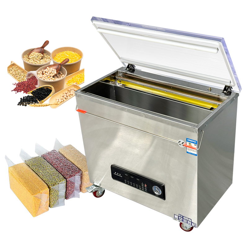 Rice Brick Vacuum Sealer Machine – Commercial Food Packer with Large Chamber, Industrial Pump, Double Seal for Rice, Meat, Dry Food Rice Brick Vacuum Sealer Machine – Commercial Food Packer with Large Chamber, Industrial Pump, Double Seal for Rice, Meat, Dry Food