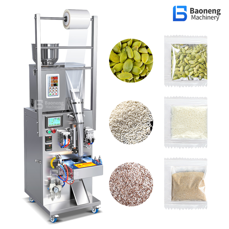 Small Pneumatic Packaging Machine with PLC Control Panel – Automatic Back Seal Packer for Granules, Powder, Snacks Small Pneumatic Packaging Machine with PLC Control Panel – Automatic Back Seal Packer for Granules, Powder, Snacks