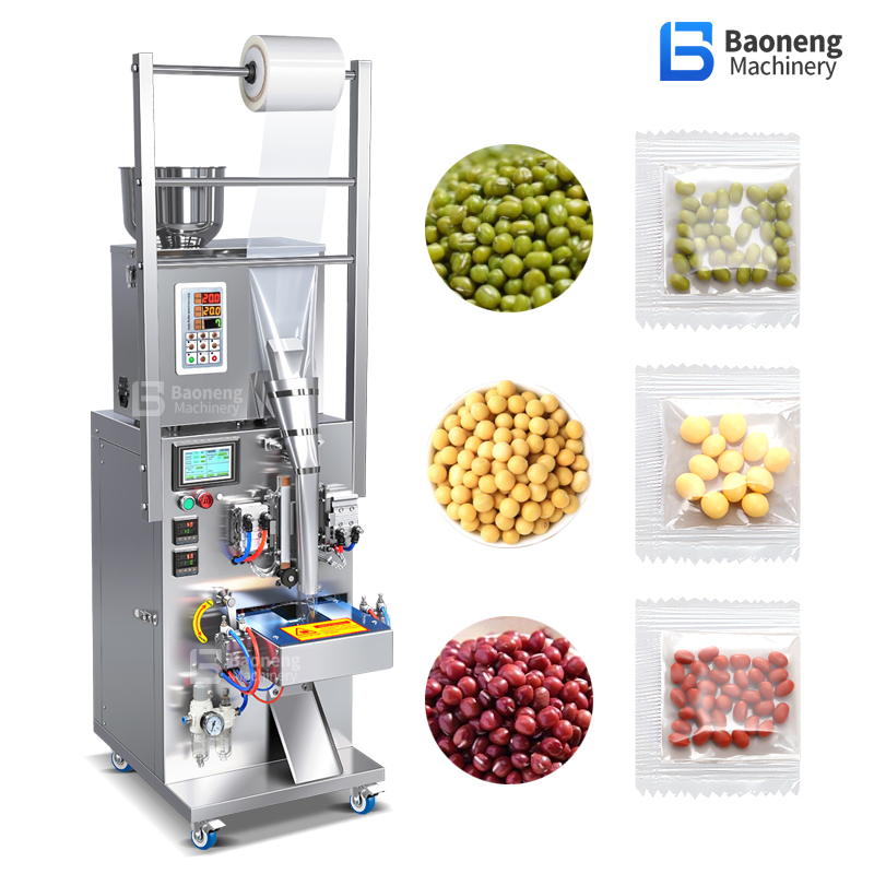 Small Pneumatic Packaging Machine with PLC Control Panel – Automatic Back Seal Packer for Granules, Powder, Snacks Small Pneumatic Packaging Machine with PLC Control Panel – Automatic Back Seal Packer for Granules, Powder, Snacks