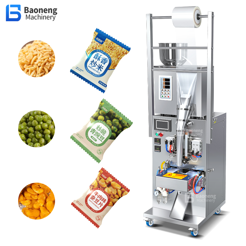 Small Pneumatic Packaging Machine with PLC Control Panel – Automatic Back Seal Packer for Granules, Powder, Snacks Small Pneumatic Packaging Machine with PLC Control Panel – Automatic Back Seal Packer for Granules, Powder, Snacks
