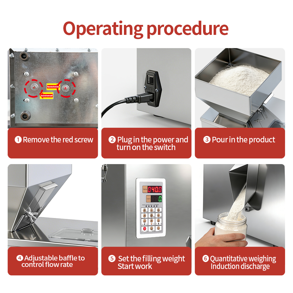 TREESNAIL 2-200g (0.0044-0.44lbs) Powder Filling Machine, Automatic Intelligent Particle Weighing & Dispensing Filler for Tea, Coffee, Flour, Spices, Granules, 8-16 Packs/Min, 110V TREESNAIL 2-200g (0.0044-0.44lbs) Powder Filling Machine, Automatic Intelligent Particle Weighing & Dispensing Filler for Tea, Coffee, Flour, Spices, Granules, 8-16 Packs/Min, 110V