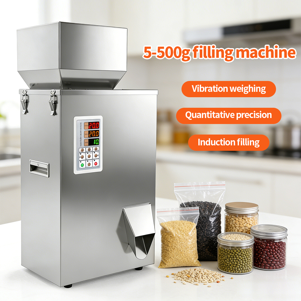 5-500g Precision Digital Weighing Dispenser | Multi-Range Quantitative Filler for Food, Feed & Small Parts | 110V Ready for US Market | Compact Commercial Packaging Solution 5-500g Precision Digital Weighing Dispenser | Multi-Range Quantitative Filler for Food, Feed & Small Parts | 110V Ready for US Market | Compact Commercial Packaging Solution