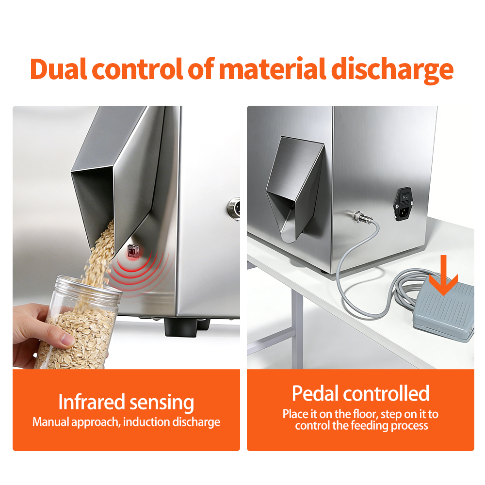 5-500g Precision Digital Weighing Dispenser | Multi-Range Quantitative Filler for Food, Feed & Small Parts | 110V Ready for US Market | Compact Commercial Packaging Solution 5-500g Precision Digital Weighing Dispenser | Multi-Range Quantitative Filler for Food, Feed & Small Parts | 110V Ready for US Market | Compact Commercial Packaging Solution