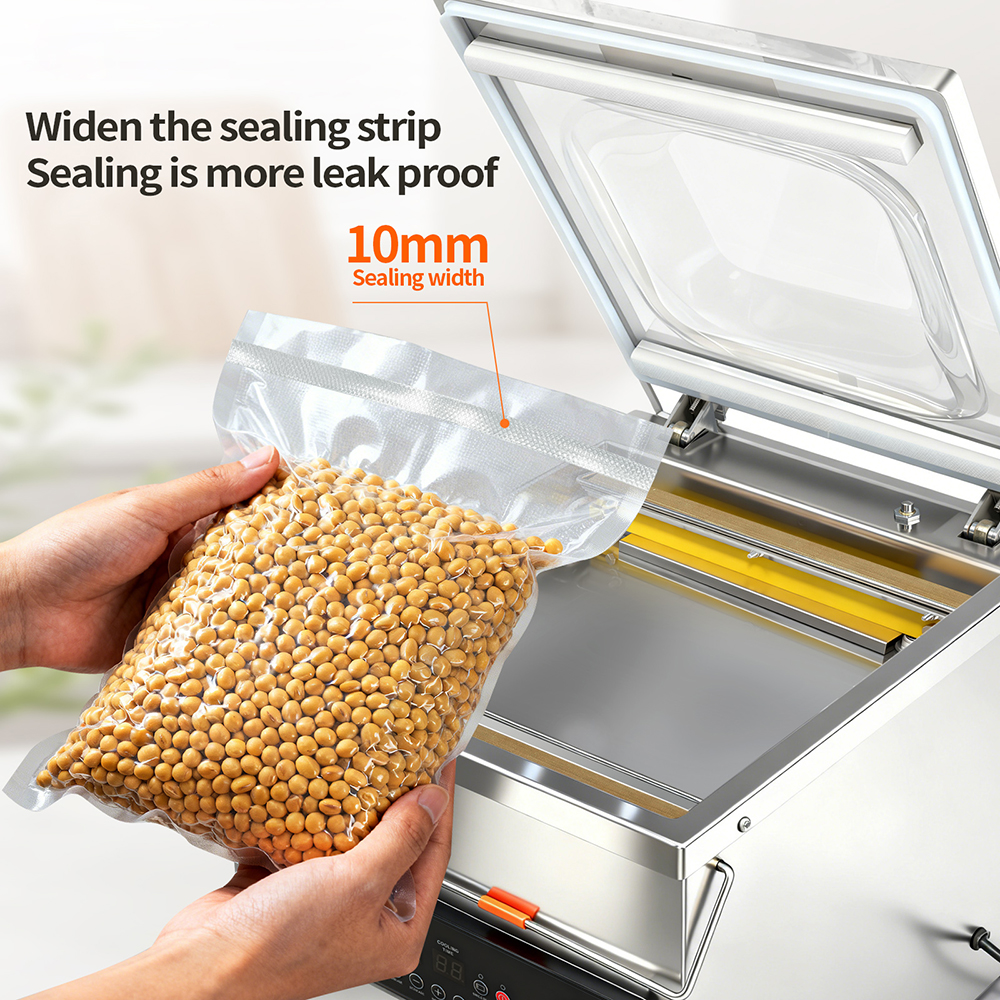 340 Vacuum Sealer Machine – 340mm Seal Bar, Automatic Food Packer for nuts, meat, vegetables,sausage, grains, rice dumplings 340 Vacuum Sealer Machine – 340mm Seal Bar, Automatic Food Packer for nuts, meat, vegetables,sausage, grains, rice dumplings