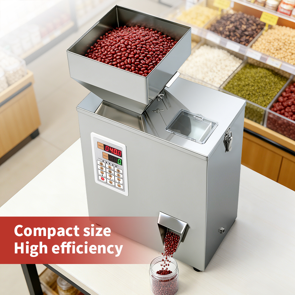 TREESNAIL 2-200g (0.0044-0.44lbs) Powder Filling Machine, Automatic Intelligent Particle Weighing & Dispensing Filler for Tea, Coffee, Flour, Spices, Granules, 8-16 Packs/Min, 110V TREESNAIL 2-200g (0.0044-0.44lbs) Powder Filling Machine, Automatic Intelligent Particle Weighing & Dispensing Filler for Tea, Coffee, Flour, Spices, Granules, 8-16 Packs/Min, 110V