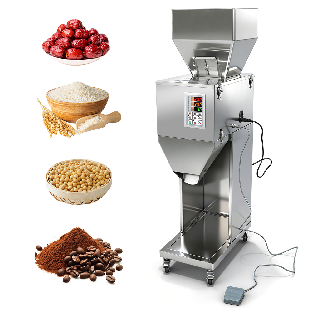 Automatic Weigher for Grain, Nut Snacks, Tea, Sunflower Seeds, Banana Chips, Pet Food – 10-999g Weighing Range, High Accuracy ±0.2g Automatic Weigher for Grain, Nut Snacks, Tea, Sunflower Seeds, Banana Chips, Pet Food – 10-999g Weighing Range, High Accuracy ±0.2g