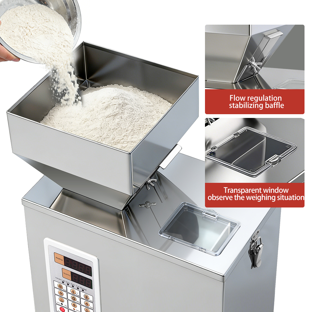 TREESNAIL 2-200g (0.0044-0.44lbs) Powder Filling Machine, Automatic Intelligent Particle Weighing & Dispensing Filler for Tea, Coffee, Flour, Spices, Granules, 8-16 Packs/Min, 110V TREESNAIL 2-200g (0.0044-0.44lbs) Powder Filling Machine, Automatic Intelligent Particle Weighing & Dispensing Filler for Tea, Coffee, Flour, Spices, Granules, 8-16 Packs/Min, 110V