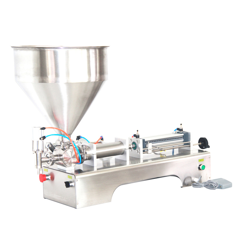 Semi-Automatic Vertical Paste & Liquid Filling Machine | Multi-Range Precision Filler for Food, Cosmetics & Cleaning Products | 110V Ready for US Market | Pneumatic Commercial Filling Equipmen