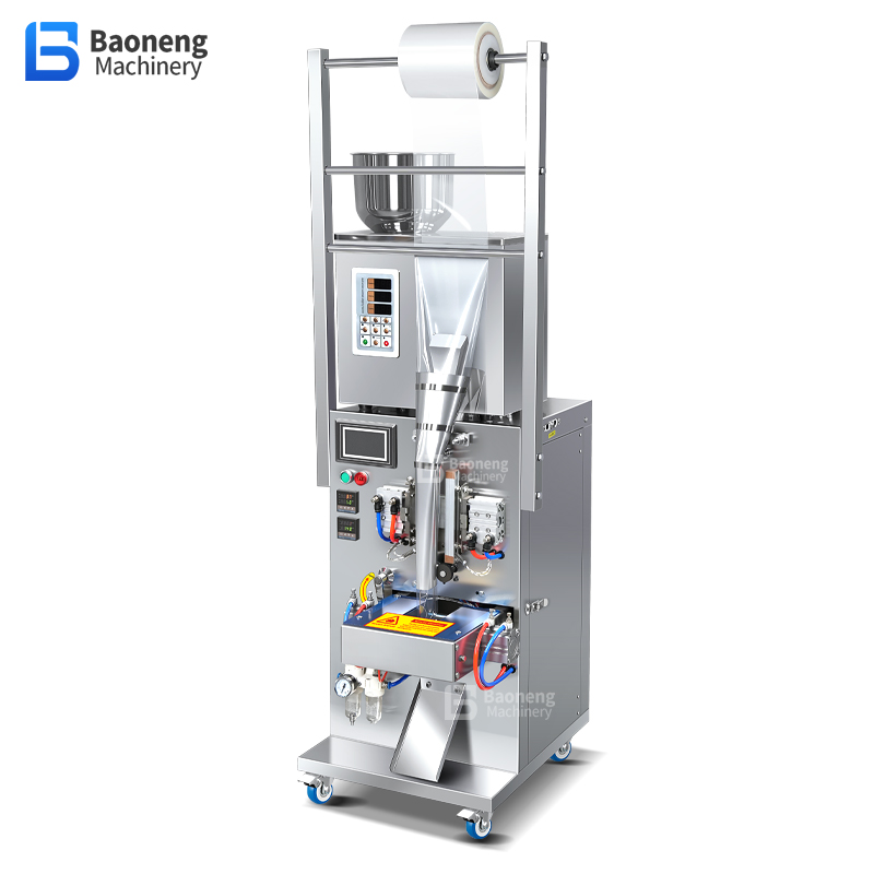 Small Pneumatic Packaging Machine with PLC Control Panel – Automatic Back Seal Packer for Granules, Powder, Snacks