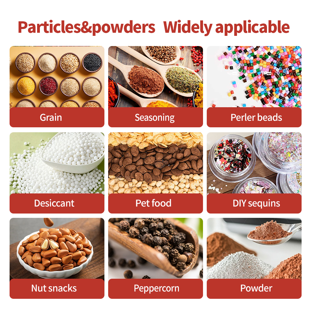 TREESNAIL 2-200g (0.0044-0.44lbs) Powder Filling Machine, Automatic Intelligent Particle Weighing & Dispensing Filler for Tea, Coffee, Flour, Spices, Granules, 8-16 Packs/Min, 110V TREESNAIL 2-200g (0.0044-0.44lbs) Powder Filling Machine, Automatic Intelligent Particle Weighing & Dispensing Filler for Tea, Coffee, Flour, Spices, Granules, 8-16 Packs/Min, 110V